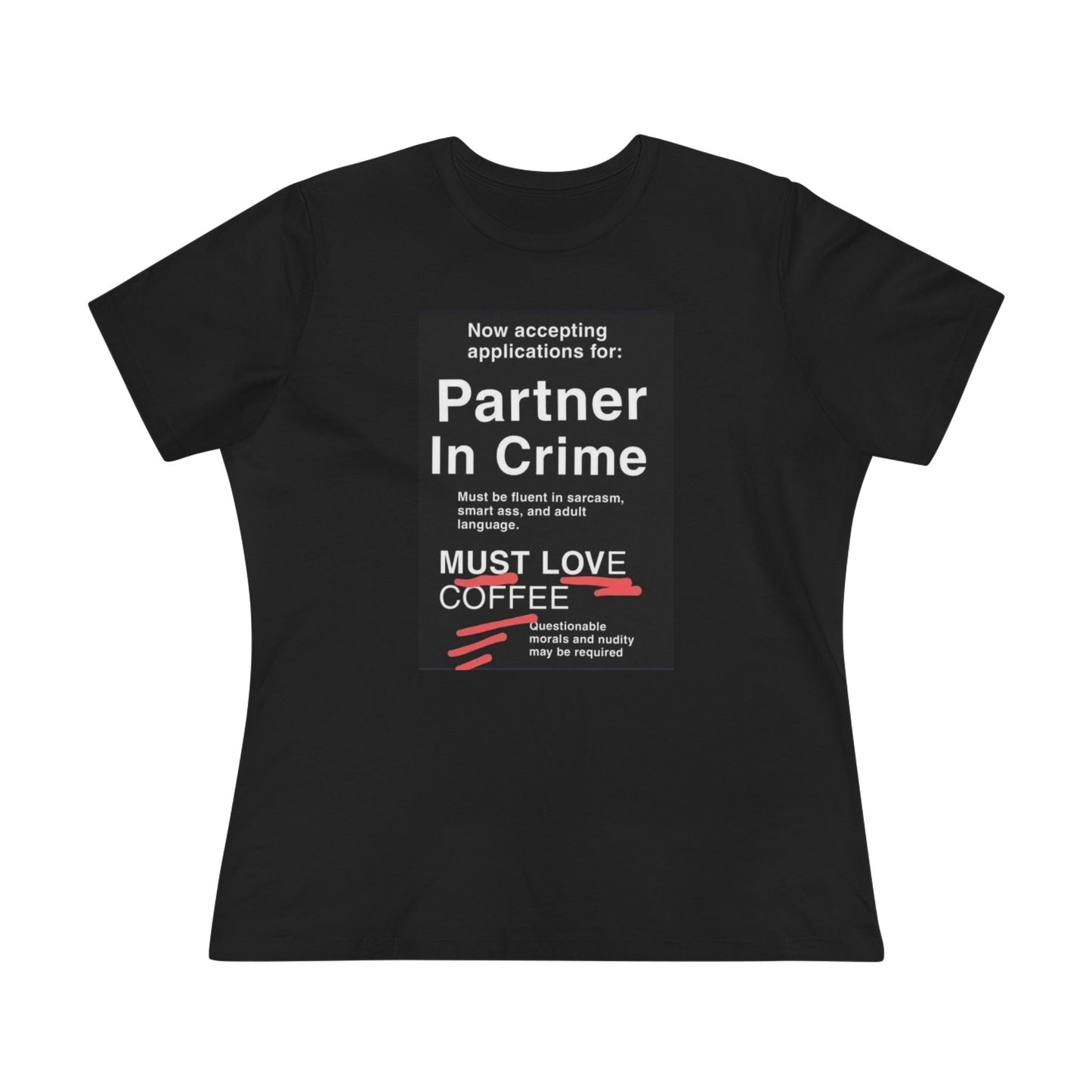 Partner In Crime Women's Short Sleeve Crewneck Tee