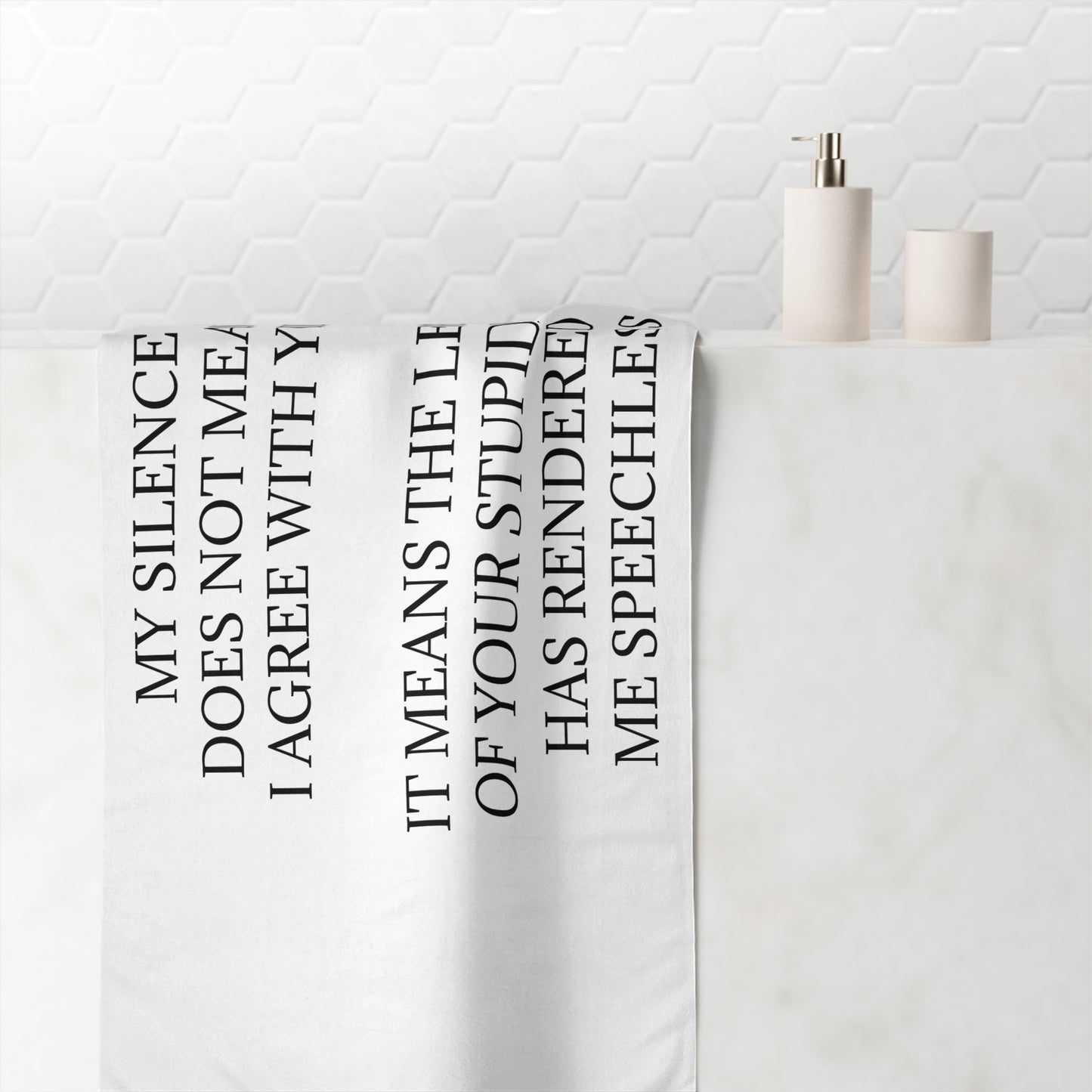 Speechless Mink-Cotton  Beach Towel