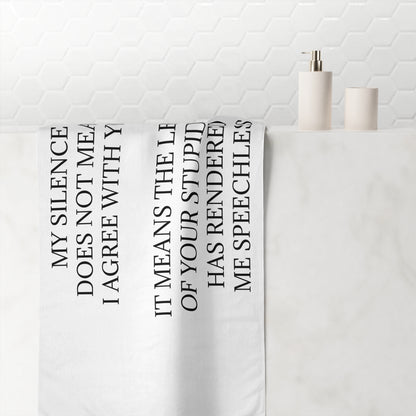 Speechless Mink-Cotton  Beach Towel