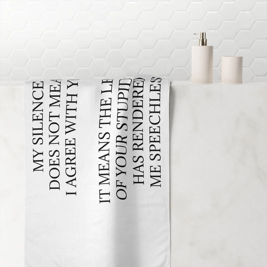 Speechless Mink-Cotton  Beach Towel