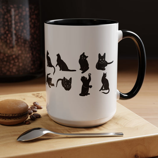 Cats 2-Tone Coffee Mug