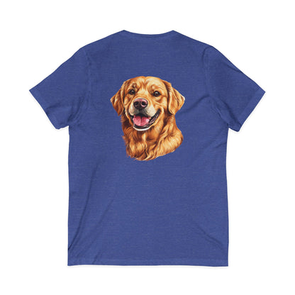 Golden Head Unisex Short Sleeve V-Neck Tee