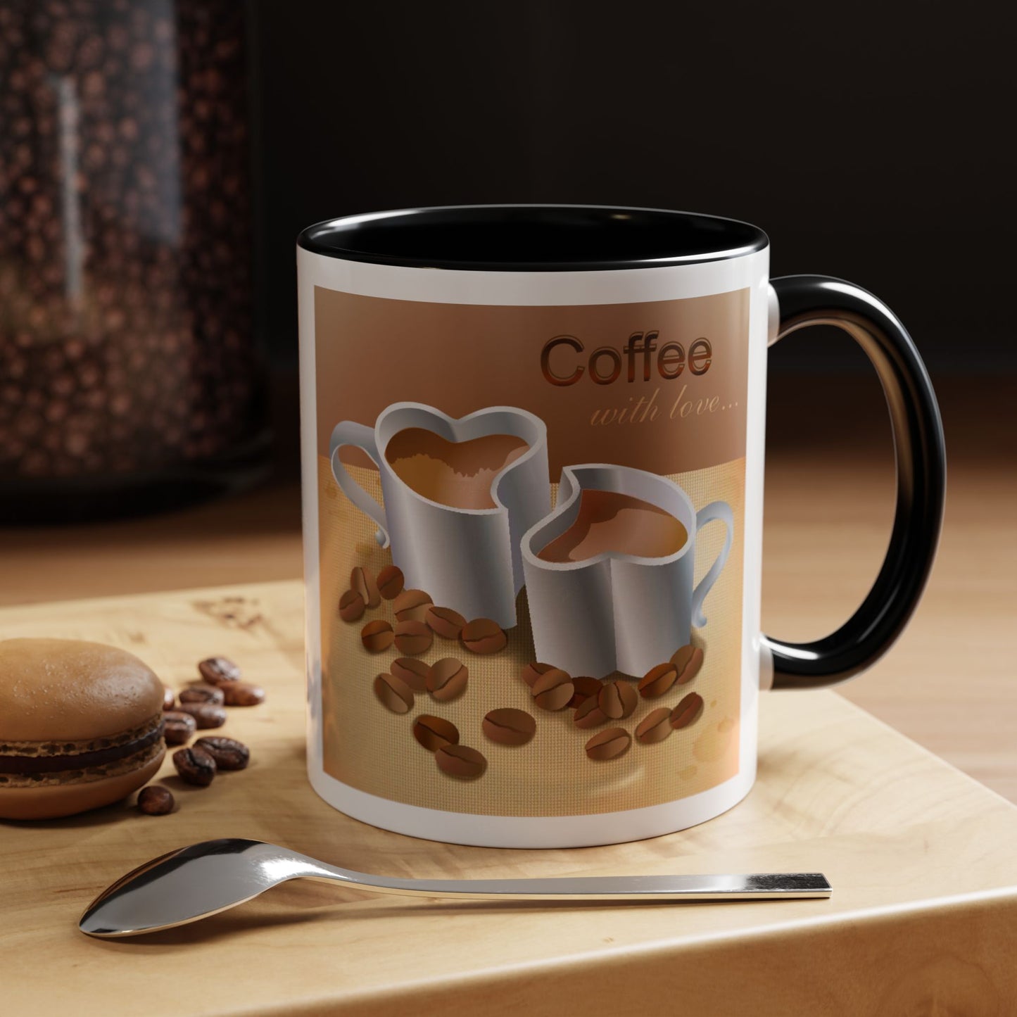 Coffee With Love 2-Tone Coffee Mug