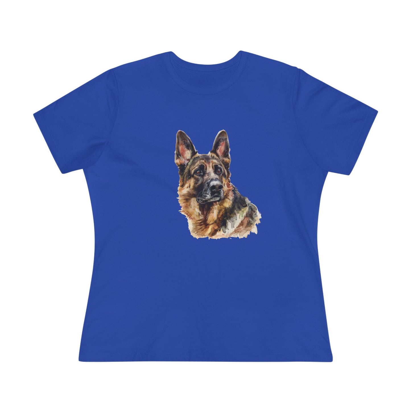 German Shepherd Head Women's Short Sleeve Crewneck Tee
