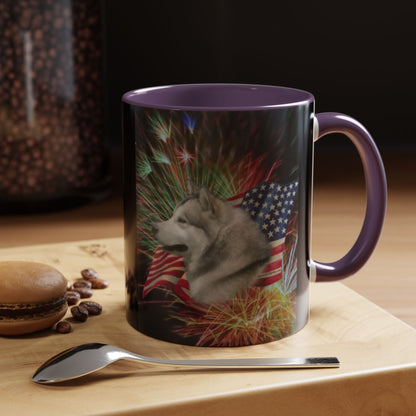 American Malamute 2-Tone Coffee Mug
