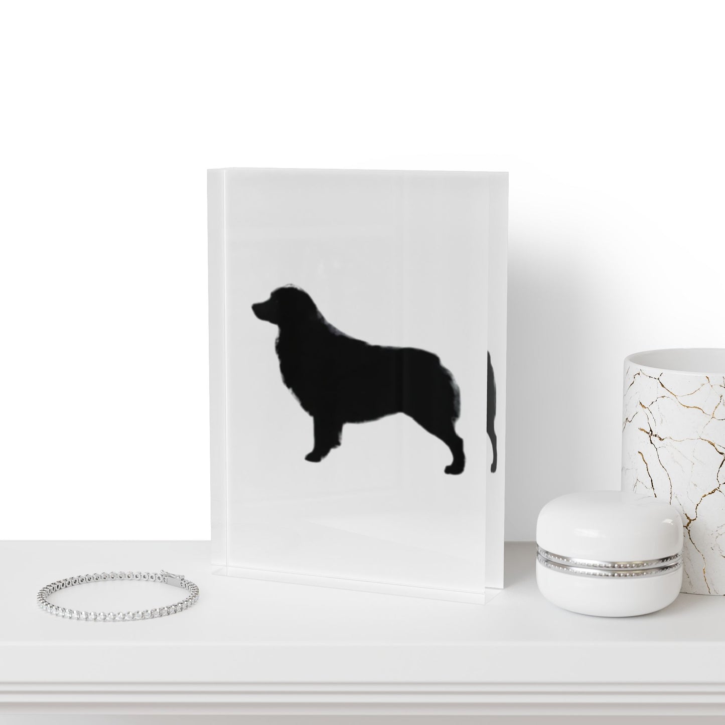 Aussie Silhouette Acrylic Photo Block