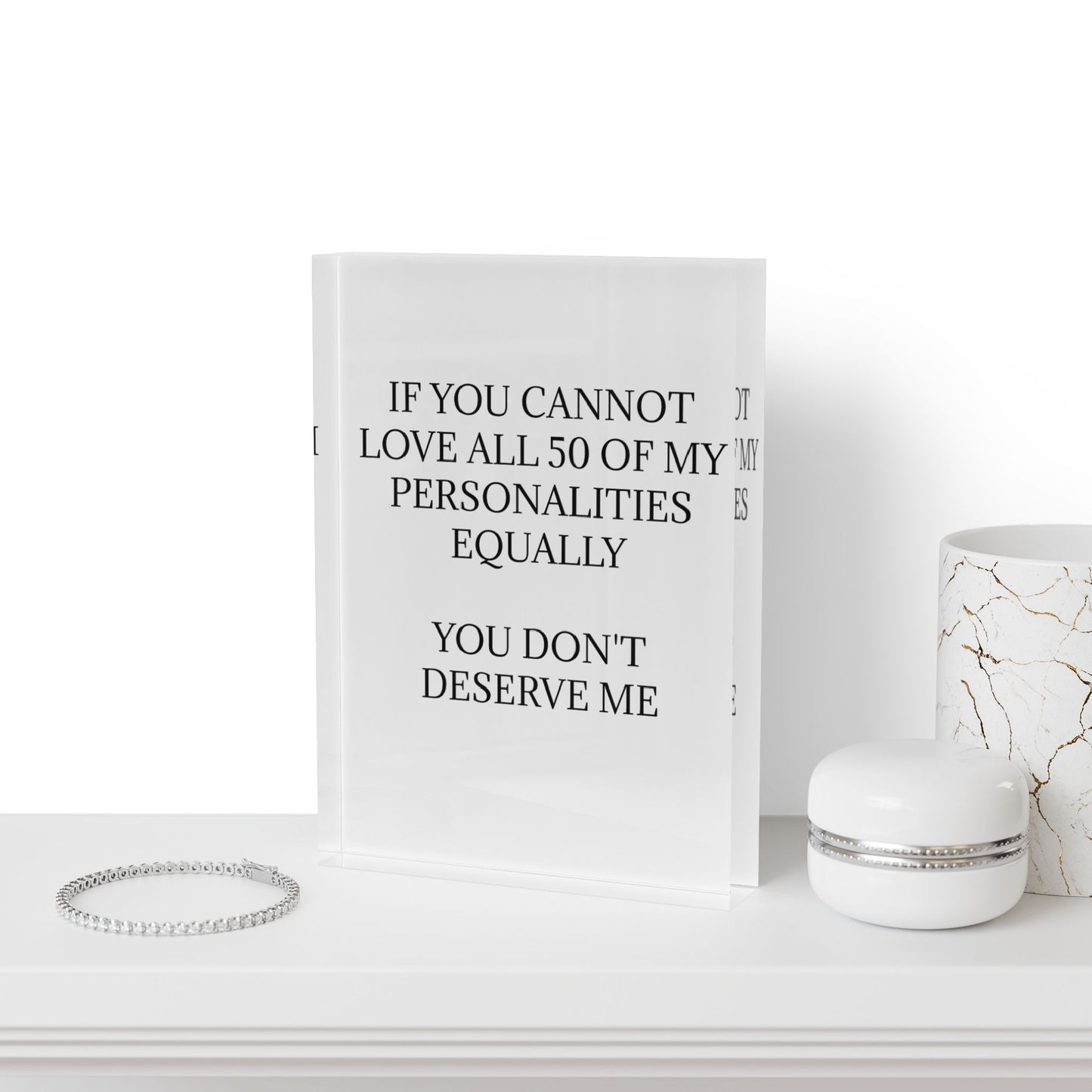50 Personalities Acrylic Photo Block