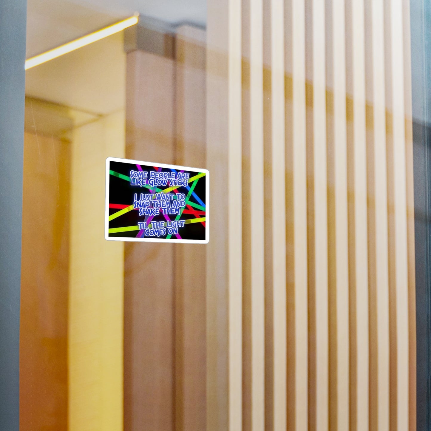 Glow Sticks Vinyl Decal