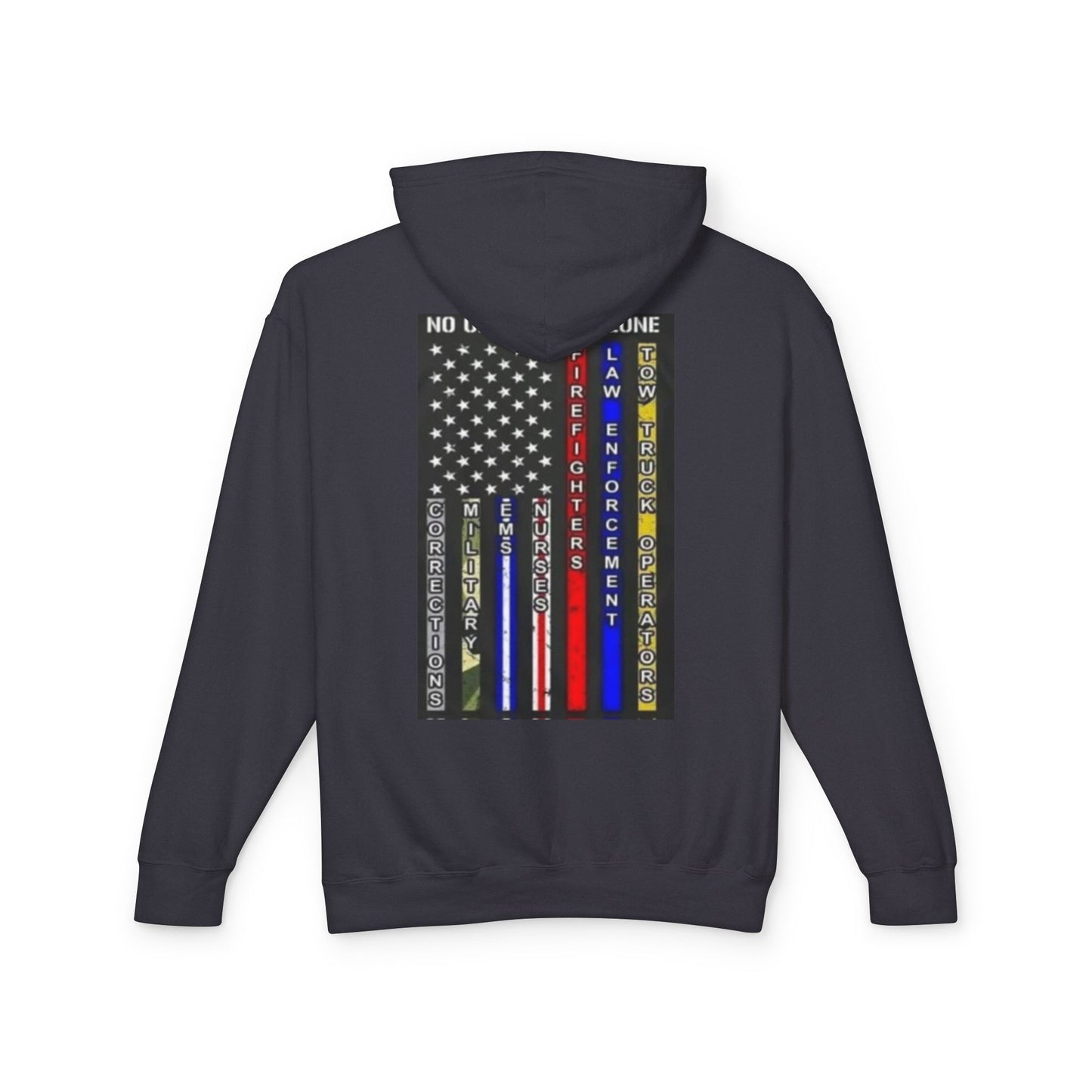 No One Fights Alone Unisex Lightweight Hoodie