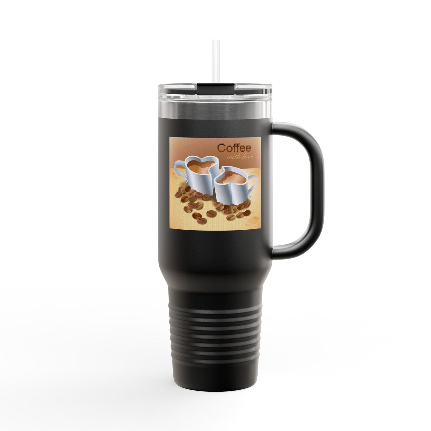 Coffee With Love Insulated Travel Mug