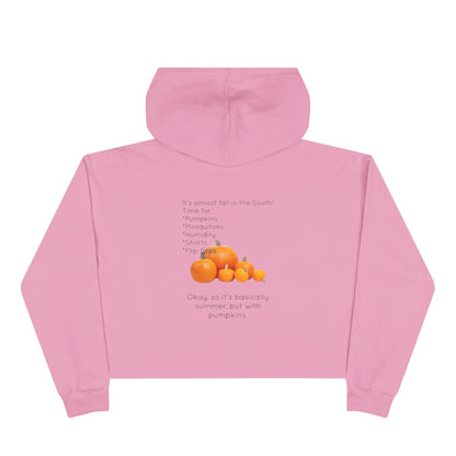 Fall In The South Women's Crop Hoodie