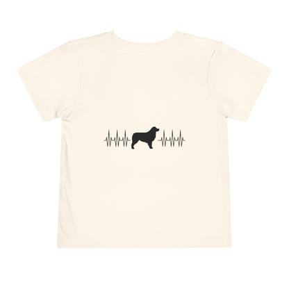 My Heart Beats For Aussies Toddler Unisex Short Sleeve Crewneck Tee