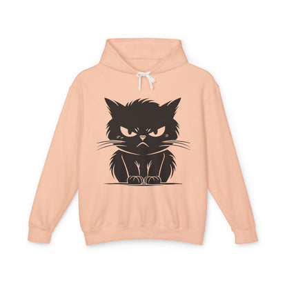 Angry Cat Unisex Lightweight Hoodie