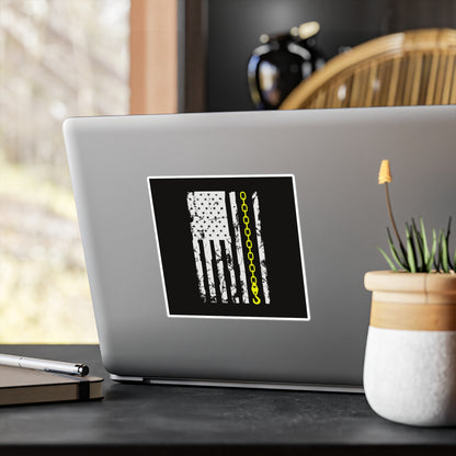 Thin Yellow Line Vinyl Decal