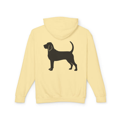 Bloodhound Silhouette Unisex Lightweight Hoodie