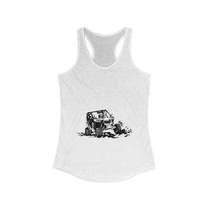 Slingin' Mud Side By Side Women's Racerback Tank