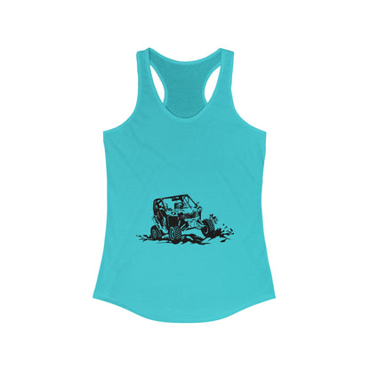 Slingin' Mud Side By Side Women's Racerback Tank