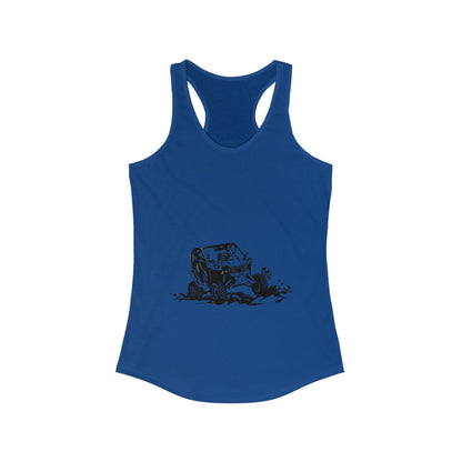 Slingin' Mud Side By Side Women's Racerback Tank