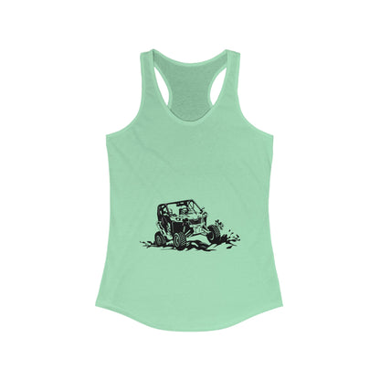 Slingin' Mud Side By Side Women's Racerback Tank