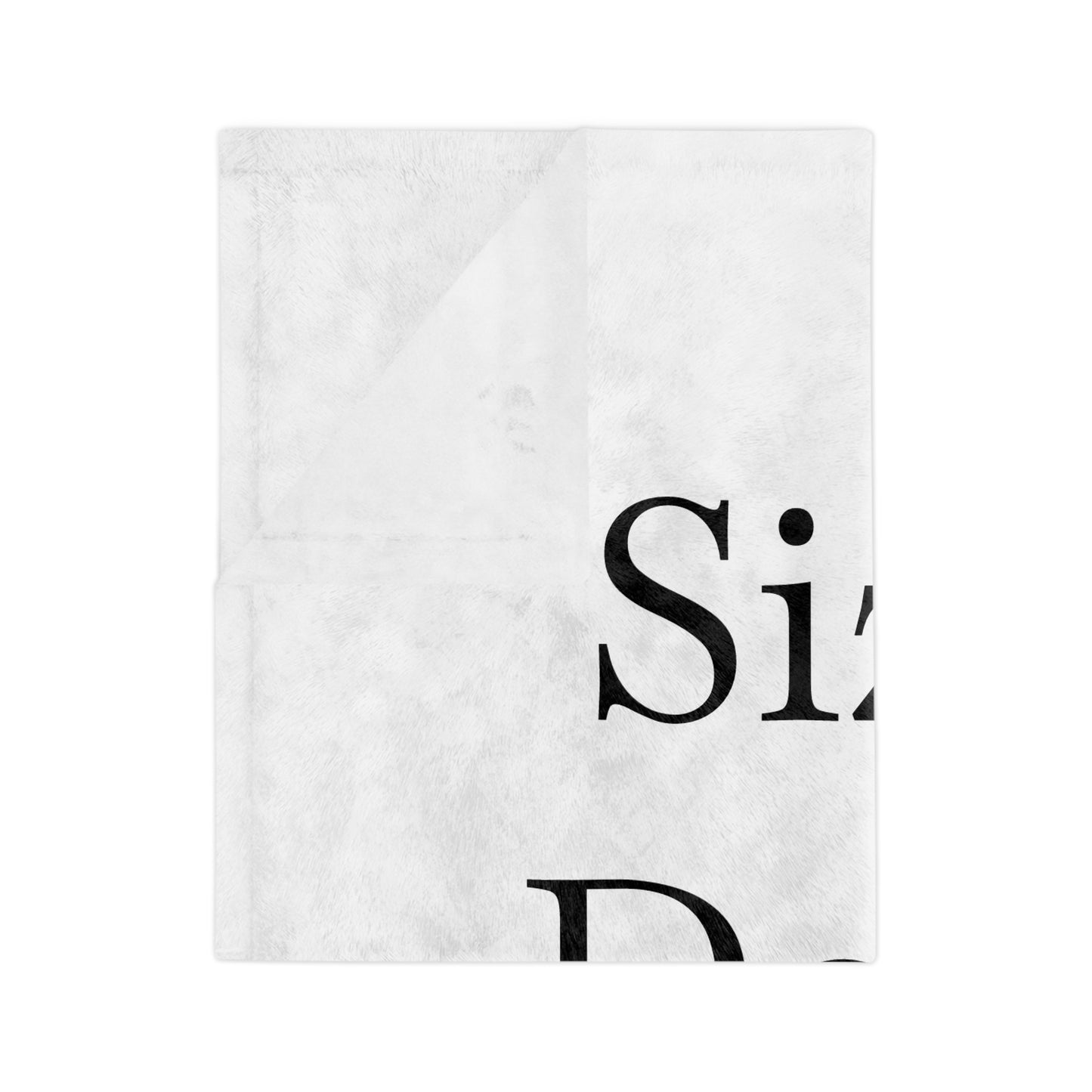 Size Does Matter Velveteen Microfiber Blanket