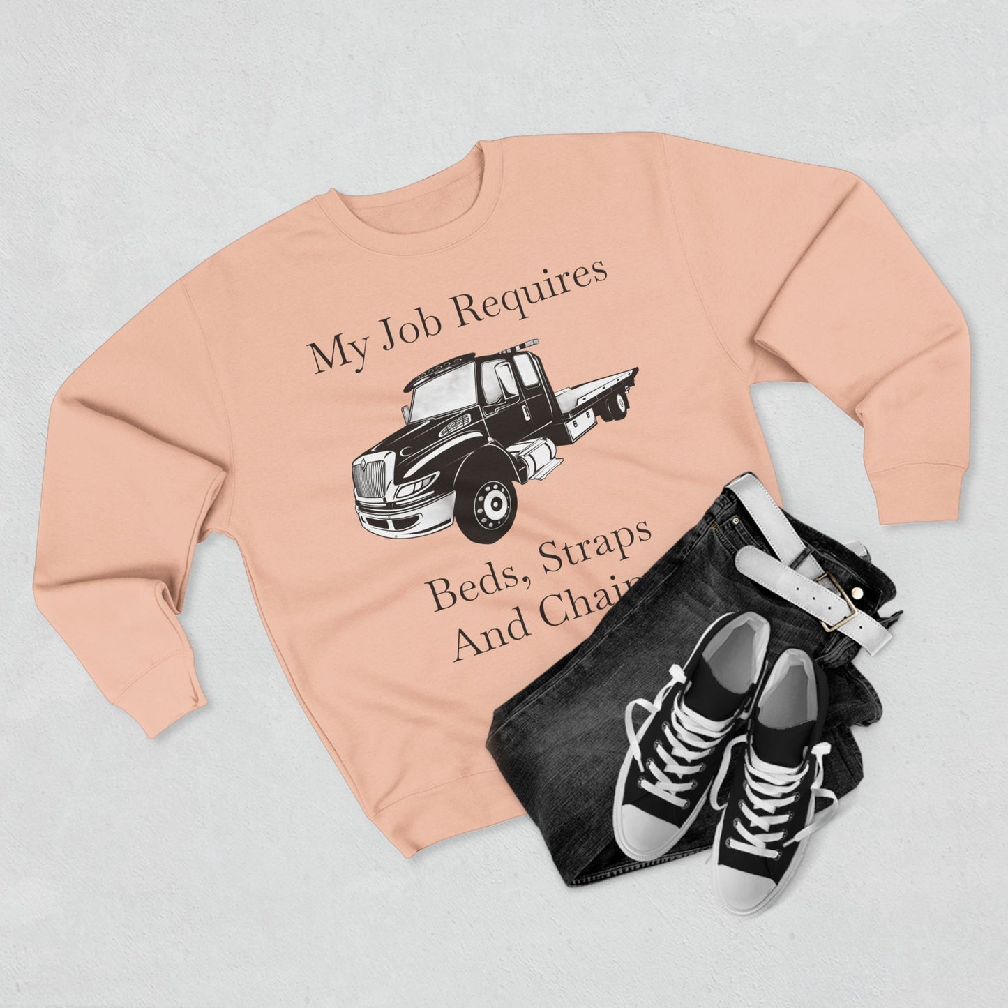 Beds, Straps, And Chains Unisex Crewneck Sweatshirt