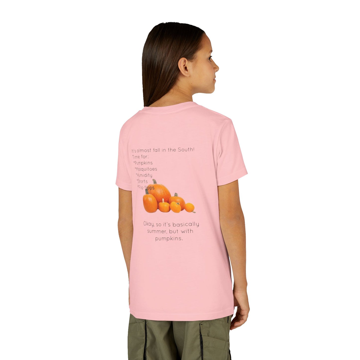 Fall In The South Youth Unisex Short Sleeve Crewneck Tee
