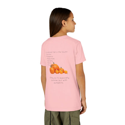 Fall In The South Youth Unisex Short Sleeve Crewneck Tee