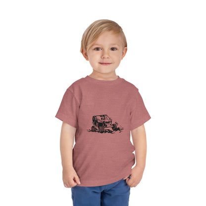 Slingin' Mud Side By Side Toddler Unisex Short Sleeve Crewneck Tee