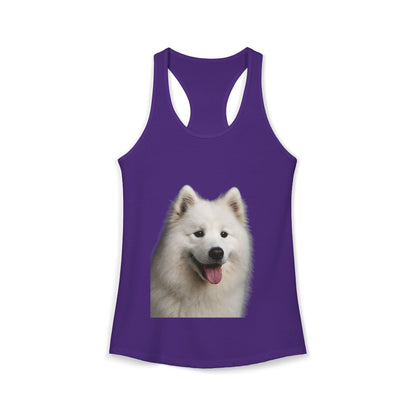 Samoyed Head Women's Racerback Tank