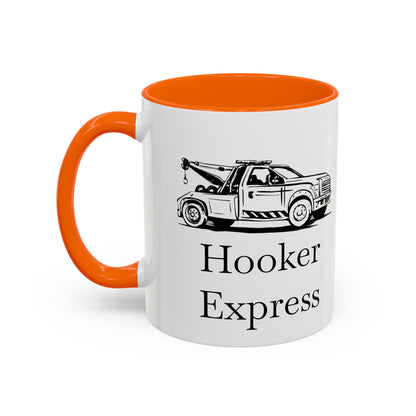 H**ker Express Wheel Lift Tow Truck 2-Tone Coffee Mug