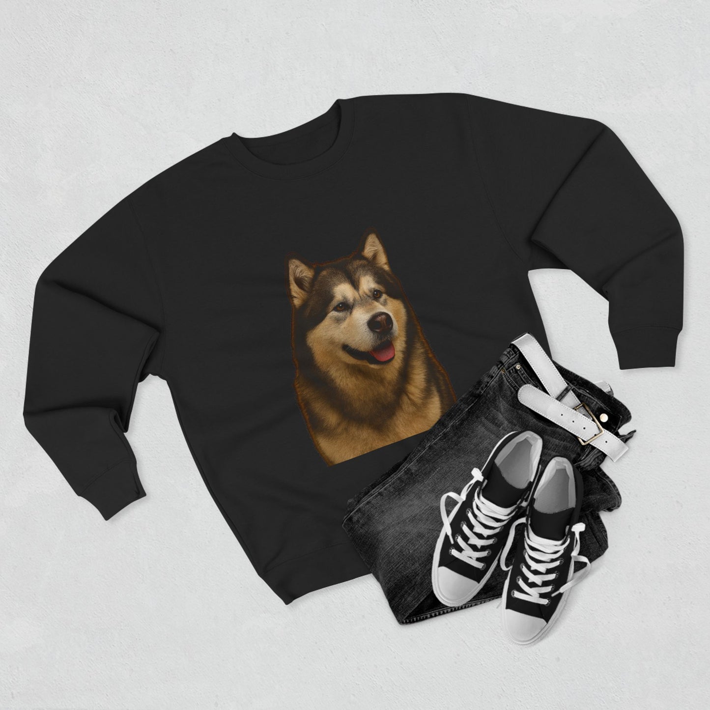 Malamute Head Unisex Crewneck Sweatshirt