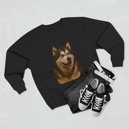 Malamute Head Unisex Crewneck Sweatshirt