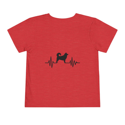 My Heart Beats For Malamutes Toddler Unisex Short Sleeve Crewneck Tee