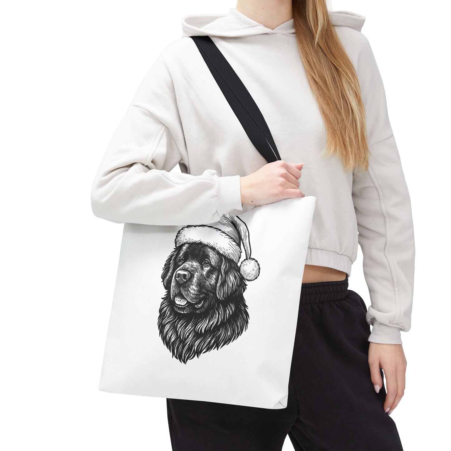 Santa Paws Newfie Tote Bag