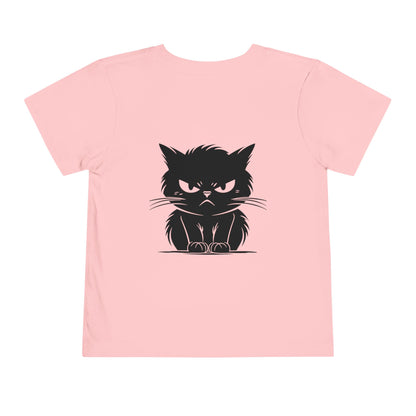 Angry Cat Toddler Unisex Short Sleeve Crewneck Tee