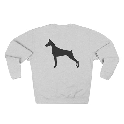 Doberman Silhouette Unisex Crewneck Sweatshirt