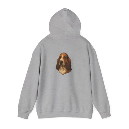 Basset Hound Head Unisex Hoodie