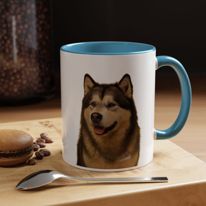 Malamute Head 2-Tone Coffee Mug