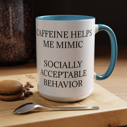 Socially Acceptable 2-Tone Coffee Mug