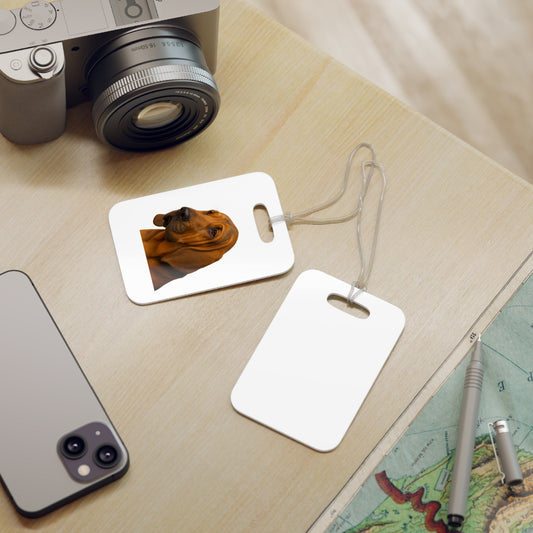 Bloodhound Head Luggage Tag