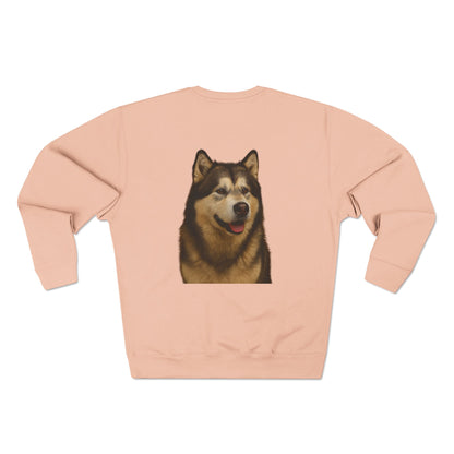 Malamute Head Unisex Crewneck Sweatshirt