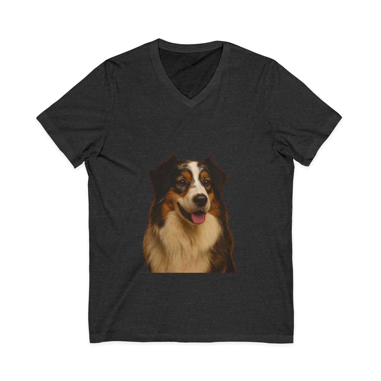 Aussie Head Unisex Short Sleeve V-Neck Tee