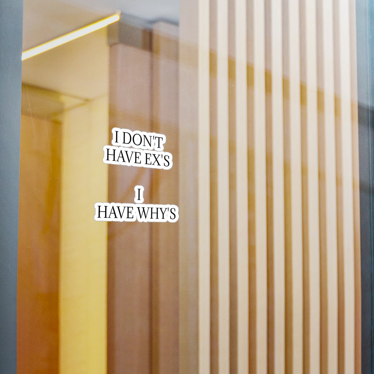 X's And Y's Vinyl Decal