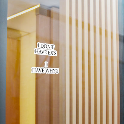 X's And Y's Vinyl Decal