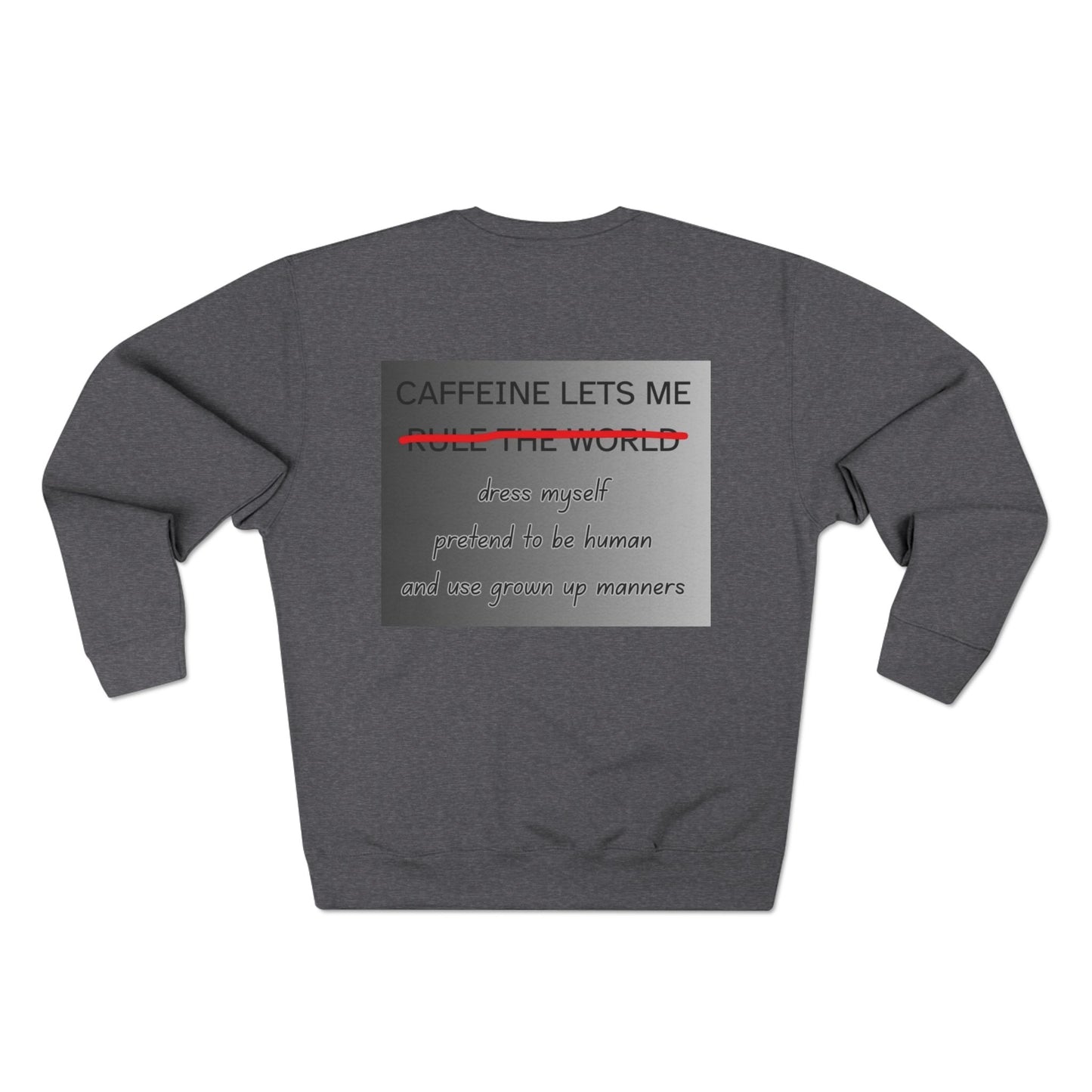 Caffeine Lets Me Unisex Crewneck Sweatshirt