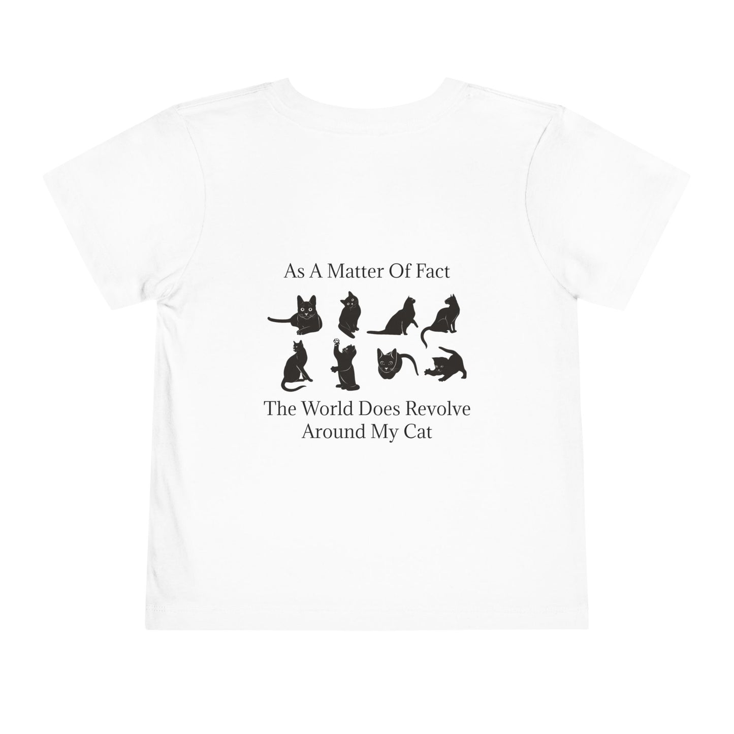 Matter Of Fact Cat Toddler Unisex Short Sleeve Crewneck Tee