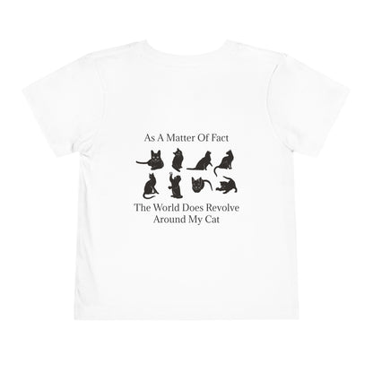 Matter Of Fact Cat Toddler Unisex Short Sleeve Crewneck Tee