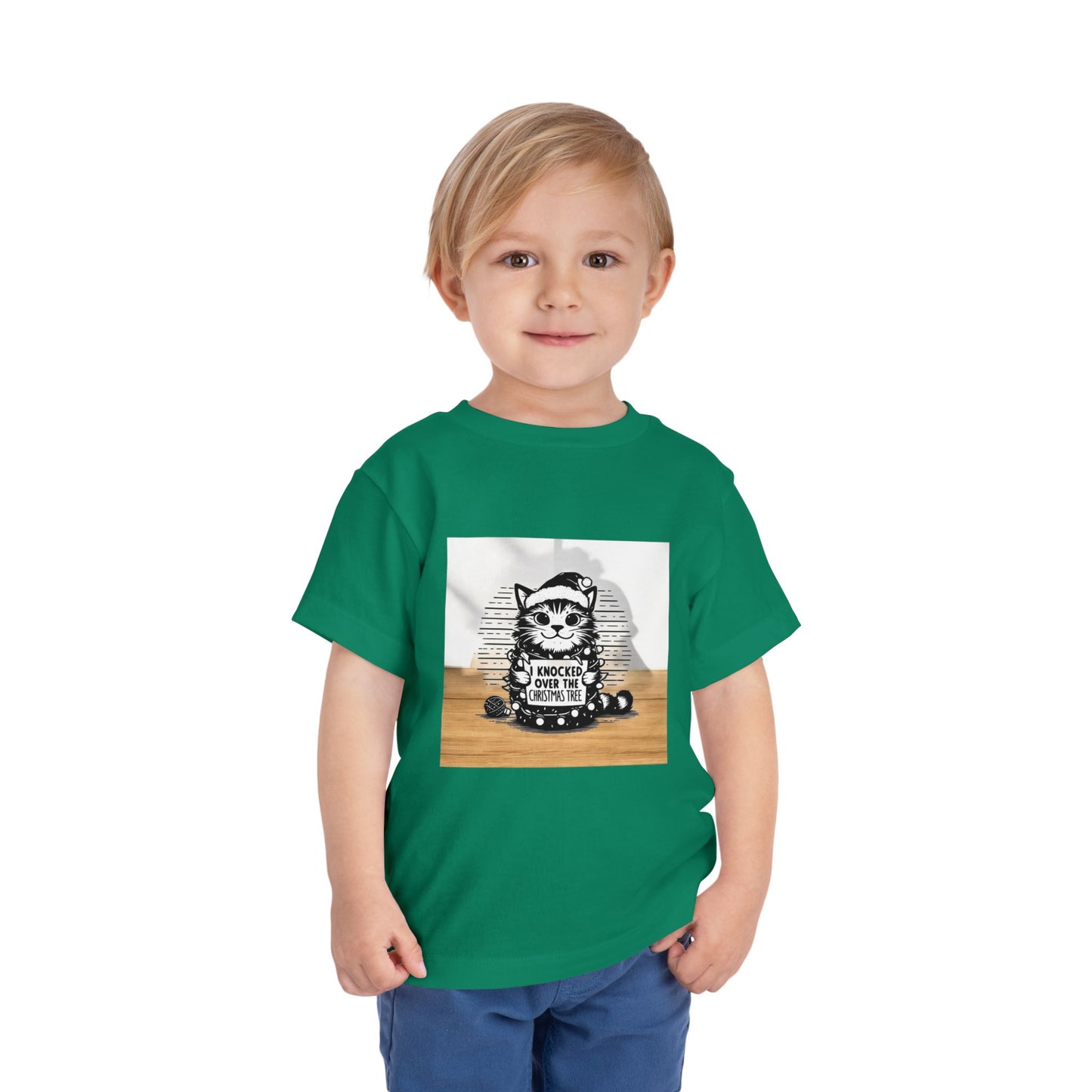 Naughty Cat Toddler Unisex Short Sleeve Crewneck Tee