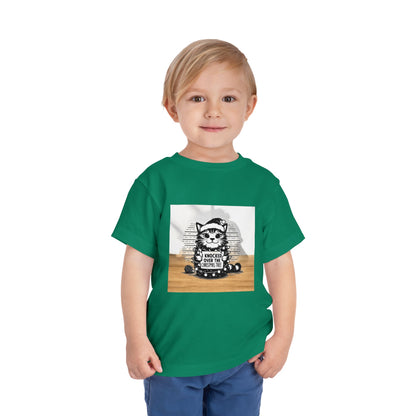 Naughty Cat Toddler Unisex Short Sleeve Crewneck Tee