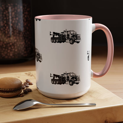 Heavy Tow Truck 2-Tone Coffee Mug